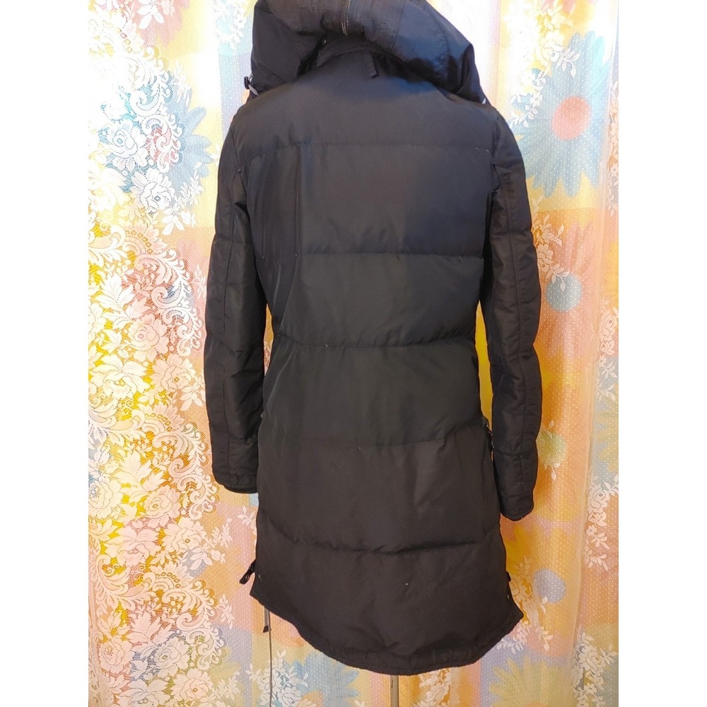 Parajumpers Masterpiece Series Womens Parka Hooded Coat Size M‎ Black Vintage - Picture 13 of 16
